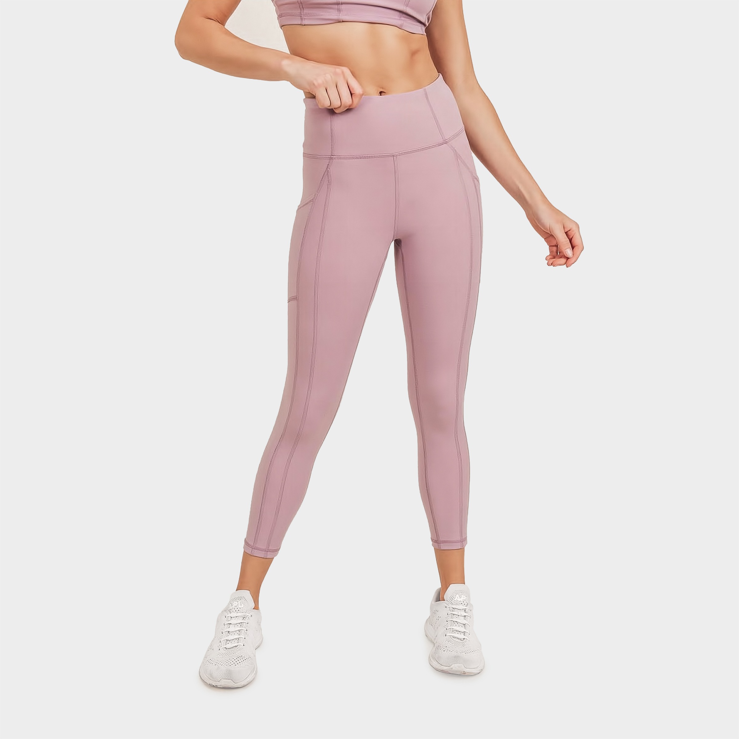 Compassion™ High Rise Pocket Leggings 049-A-Mauve 4
