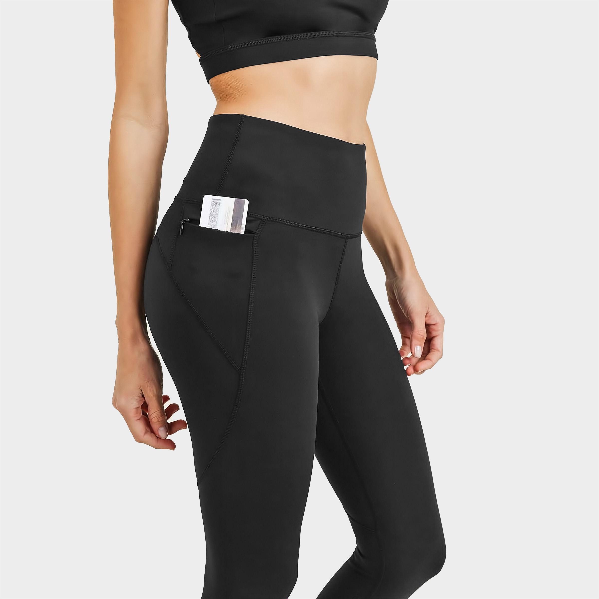 Kindness - High Rise Performance Leggings 091-8 Black 7