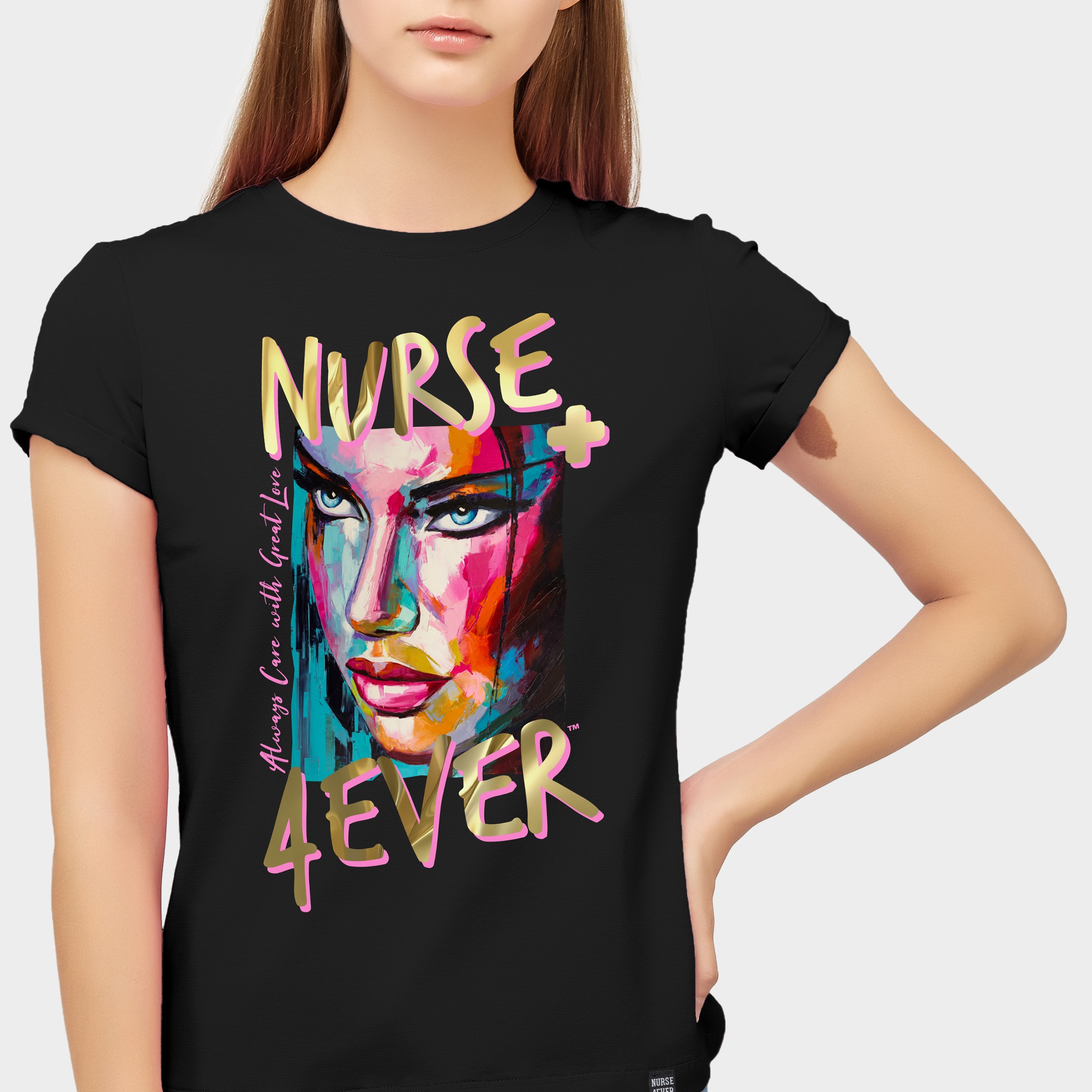 Teenager,Girl,In,Jeans,And,A,Pink,T-shirt,On,A